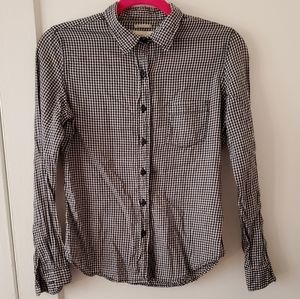 Ralph Lauren tomboy gingham button front shirt S